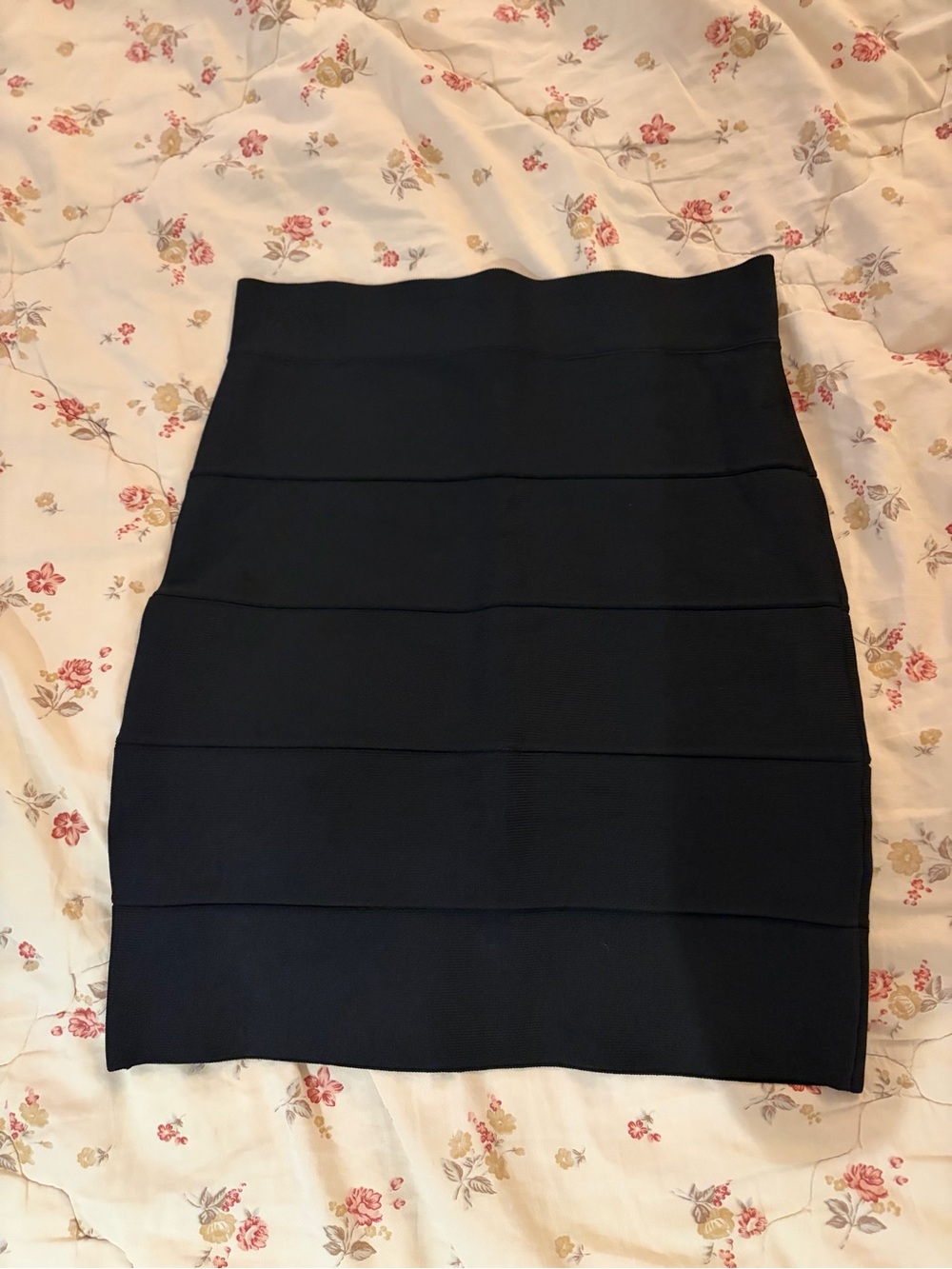 BCBG MaxAzria Black Bandage Mini Skirt